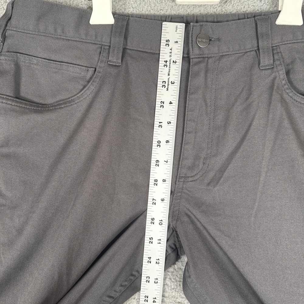 Carhartt Force Pant Khaki Men's 36x30 Gray Relaxed Fit Work - Picture 3 of 9